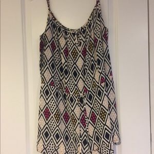 Chic geometric pattern romper